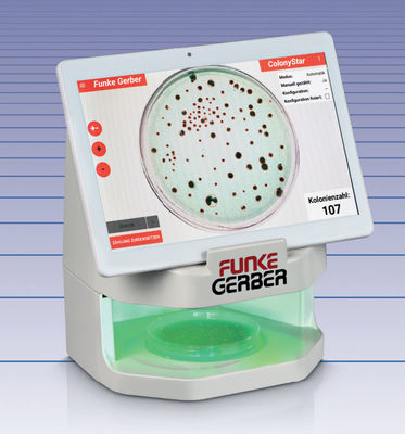 Valutazione batterica del contatore di colonie di ISO9001 Colonystar di Petri Dishes