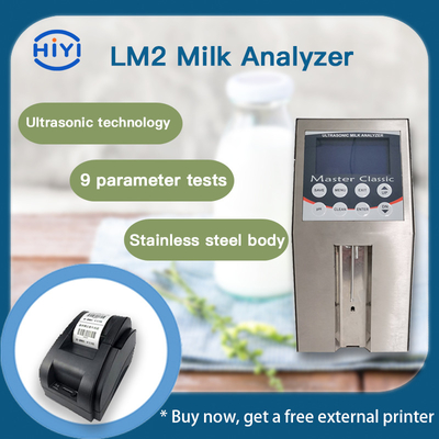 LM2 Test di latte per vari parametri Proteine Lattosio grassi Test rapido Pulizia completamente automatica