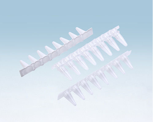 I chiari tubi di plastica di PCR della striscia 0.1ml/0.2ml 8 per la PCR strumentano la striscia di PCR 8
